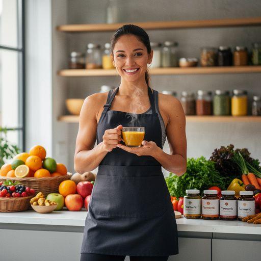 Praticante de yoga em um ambiente natural, refletindo equilíbrio e bem-estar.